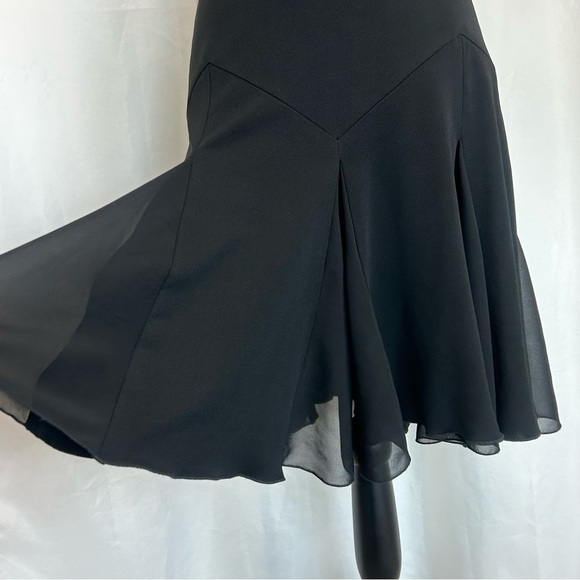 JOSEPH Ribkoff black A-line handkerchief skirt Sz 8 - Picture 3 of 10